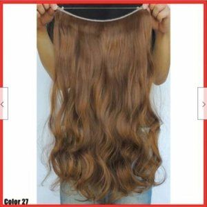 Medium Brown #27 Flipin Halo Style Hair Extensions